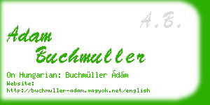 adam buchmuller business card