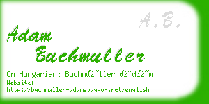 adam buchmuller business card